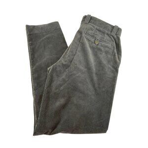 Brooks Brothers Milano Fit Corduroy Pants Mens 34 x 32 Gray / Black Cotton